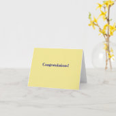 CARTE FÉLICITATIONS (Fleur jaune)