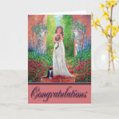 CARTE FÉLICITATIONS (Fleur jaune)