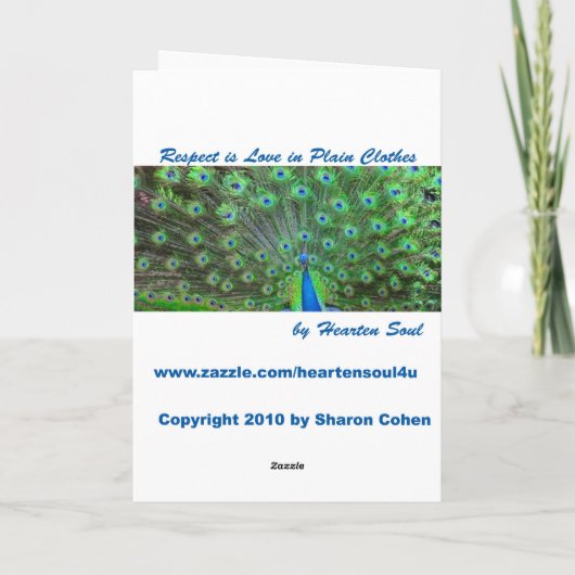 Carte Félicitations (Dos)