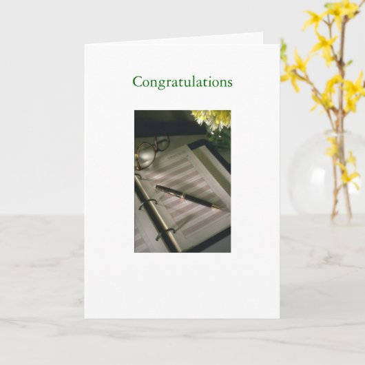 Carte Félicitations (Fleur jaune)