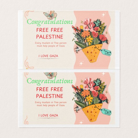 Carte Félicitations (Inside Unfolded)