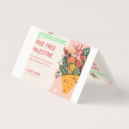 Carte Félicitations (Back)