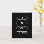 Carte félicitations (Fleur jaune)