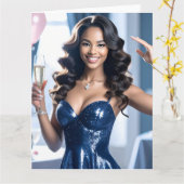 Carte Félicitations (Fleur jaune)