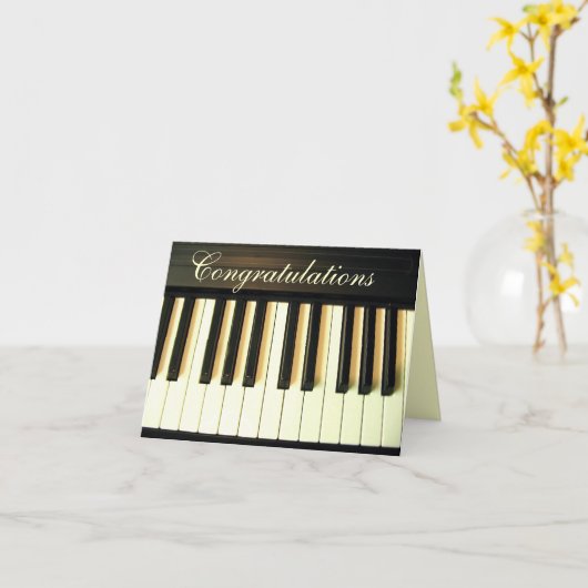 Carte Félicitations_ (Fleur jaune)