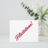 Carte Félicitations (Debout devant)