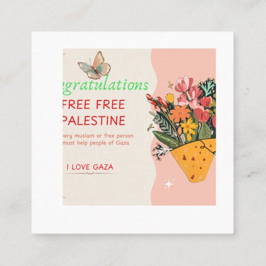 Carte Félicitations (Dos)