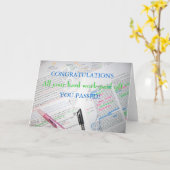 CARTE FÉLICITATIONS (Fleur jaune)