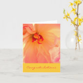 Carte Félicitations (Fleur jaune)