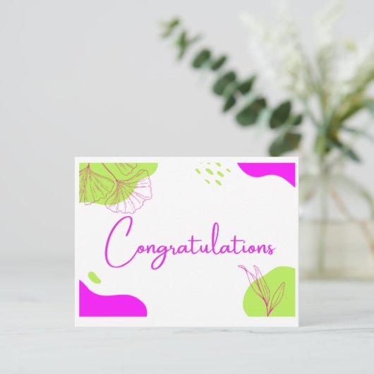 Carte Félicitations (Debout devant)