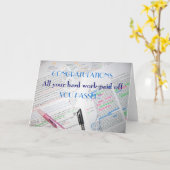 CARTE FÉLICITATIONS (Fleur jaune)