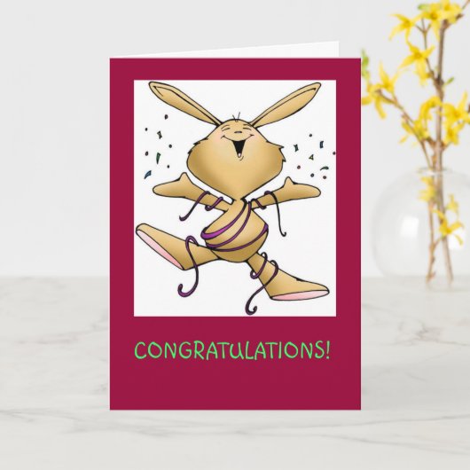 Carte Félicitations  (Fleur jaune)