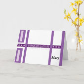 Carte Félicitations (Fleur jaune)