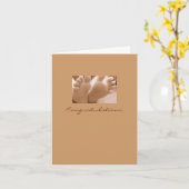 Carte Félicitations… (Fleur jaune)