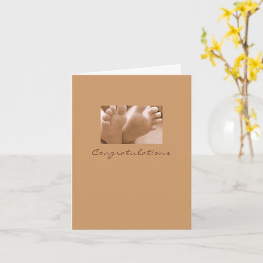 Carte Félicitations… (Fleur jaune)