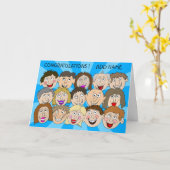 Carte Félicitations (Fleur jaune)