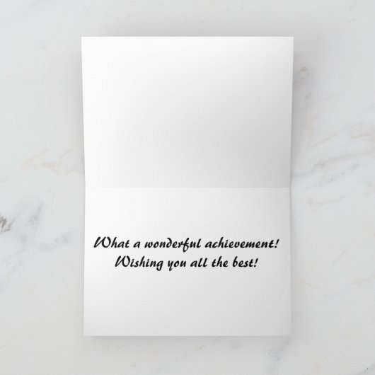 Carte Félicitations (Intérieur)