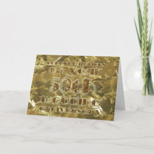 Carte Félicitations 50ème Anniversaire de Mariage Or