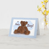 Carte Félicitations à Baby Boy (Fleur jaune)