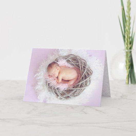 Carte Félicitations à Baby Girl (Devant)