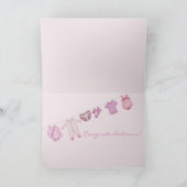 Carte Félicitations à Baby Girl (Intérieur)