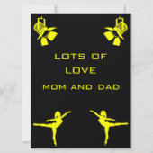 Carte Félicitations à Ballet Dance (Dos)