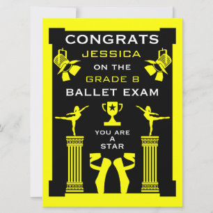 Carte Félicitations à Ballet Dance
