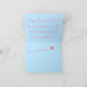 Carte Felicitations à celle qui m'a donné la vie (Intérieur)