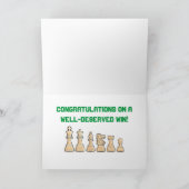 Carte Félicitations à Chess Win (Intérieur)