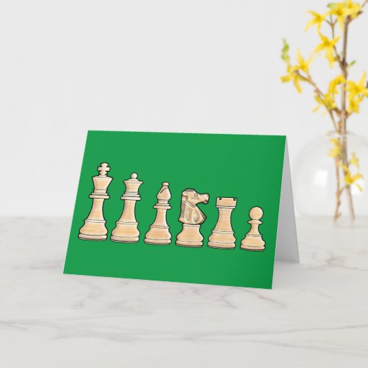 Carte Félicitations à Chess Win (Fleur jaune)