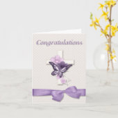 Carte Félicitations à Christening (Fleur jaune)