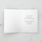 Carte Félicitations à Cream Stripes pour leurs attentes (Intérieur)