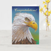 Carte Félicitations à Eagle (Fleur jaune)