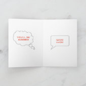 Carte Félicitations à Escape Leave Woman (Intérieur)