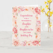 Carte Félicitations à Fille et Fille en droit (Fleur jaune)