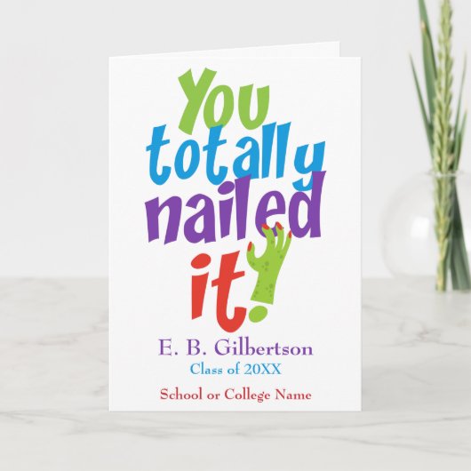 Carte Félicitations à Funny Graduation (Devant)