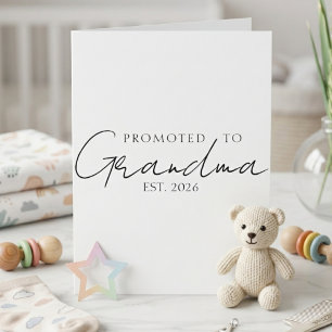 Carte Félicitations à Grand-Mère Annonce de l'année d'ES