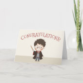 Carte Félicitations à Harry Potter simple (Devant)