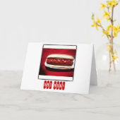 Carte Félicitations à Hot Dog (Fleur jaune)