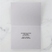 Carte Félicitations à Jumbo Retirement de All Skyline (Intérieur)