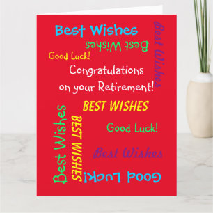 Carte Félicitations à JUMBO Retraite de nous tous