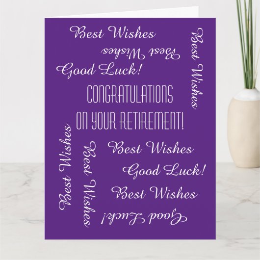 Carte Félicitations à JUMBO Retraite de nous tous (Devant)