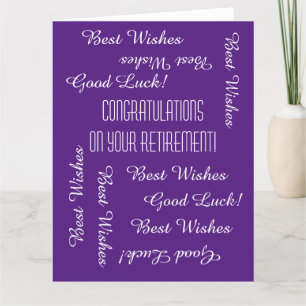 Carte Félicitations à JUMBO Retraite de nous tous