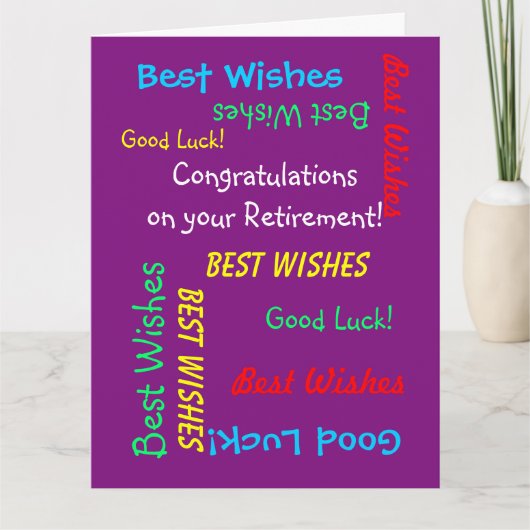 Carte Félicitations à JUMBO Retraite de nous tous (Devant)