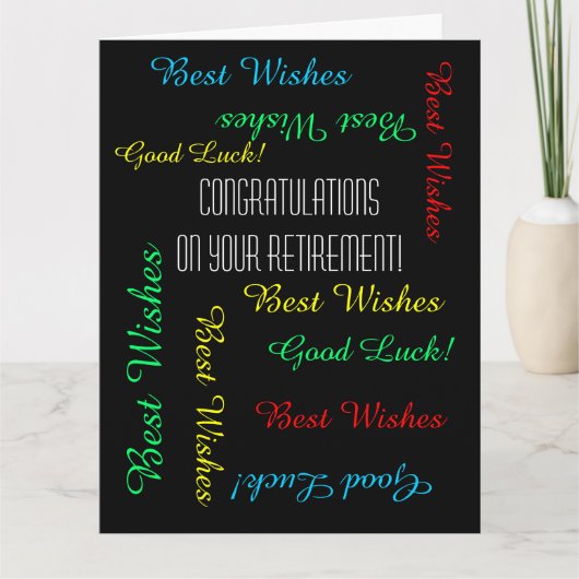 Carte Félicitations à JUMBO Retraite de nous tous (Devant)