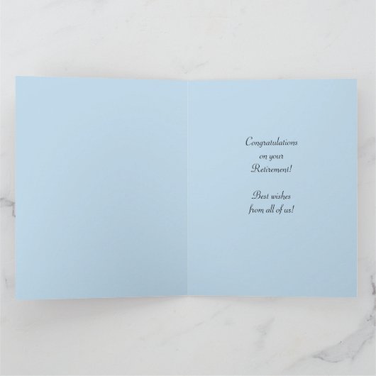 Carte Félicitations à JUMBO Retraite de nous tous (Intérieur)