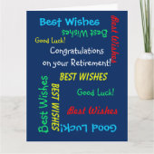 Carte Félicitations à JUMBO Retraite de nous tous (Devant)