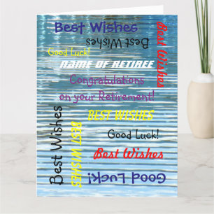 Carte Félicitations à JUMBO Retraite de tous les Abstrai