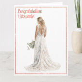 Carte Félicitations à la débutante (Devant)