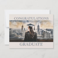 Félicitations à la diplômée américaine